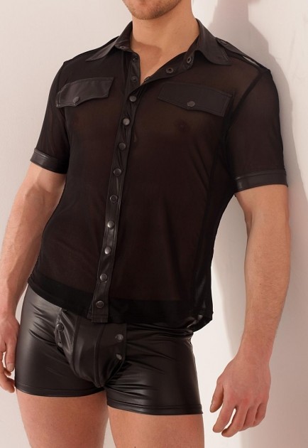 Männer-Hemd, z.B. Noir Handmade